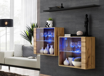 Modern furniture luxury wall unit 130 cm living room complete set 3-piece.